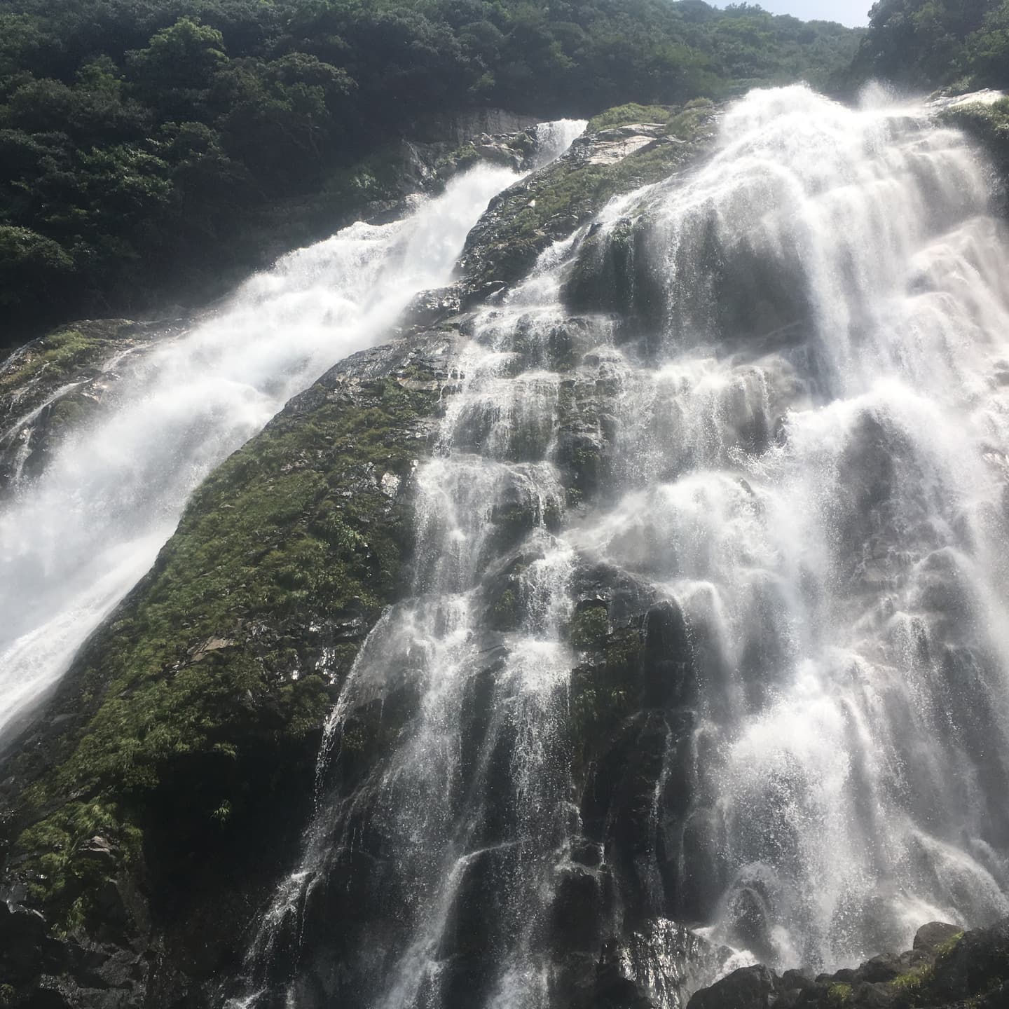 滝の轟が聞こえる